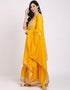 Yellow Cotton Sharara Straight Salwar Kameez