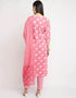 Pink Cotton Pant Straight Salwar Kameez