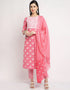 Pink Cotton Pant Straight