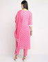 Pink Cotton Pant Straight Back View