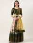 Green Dola Silk Lehenga Choli