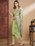 Traditional Function Wear Readymade Silk Blend Salwar Suit Pista Silk Blend Pant Straight Close-up View
