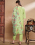 Traditional Function Wear Readymade Silk Blend Salwar Suit Pista Silk Blend Pant Straight Back View