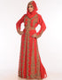Modest Multicolor Georgette Hand Zari Embroidery Kaftan