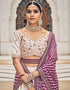 Traditional Party Wear Viscose Lehenga Choli Collection White Viscose Lehenga Choli Front View