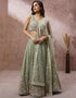 Designer Weadding Wear Heavy Lehenga Choli Collection Lime Green Poly Georgette Lehenga Choli Front View