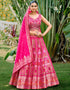 Designer Wedding Party Wear Heavy Readymade Lehenga Choli Collection Multi Art Silk Lehenga Choli Front View