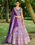 Designer Wedding Party Wear Heavy Readymade Lehenga Choli Collection Multi Art Silk Lehenga Choli Front View