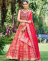 Designer Wedding Party Wear Heavy Readymade Lehenga Choli Collection Multi Art Silk Lehenga Choli Front View