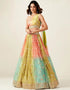 Designer Wedding Party Wear Heavy Readymade Lehenga Choli Collection Multi Dolla Silk Lehenga Choli Front View