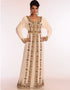 Women Royal Blue Georgette Hand Zari Embroidery Kaftan