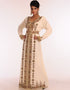 Women Royal Blue Georgette Hand Zari Embroidery Kaftan