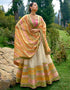 Designer Bridal Silk Heavy Lehenga Choli Collection Pink Pure Raw Silk Lehenga Choli Close-up View