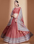 Party Wear Chinon Heavy Lehenga Choli Collection Multi Chinon Lehenga Choli Close-up View