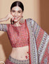Party Wear Chinon Heavy Lehenga Choli Collection Multi Chinon Lehenga Choli Front View