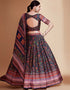 Party Wear Chinon Heavy Lehenga Choli Collection Multi Chinon Lehenga Choli Back View