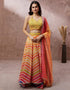 Designer Party Wear Heavy Lehenga Choli Collection Multi Silk Lehenga Choli Front View