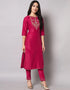 Designer Party Wear Pure Silk Blend Readymade Suit Collection Pink Pure Silk Blend Pant Straight Side View