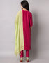 Designer Party Wear Pure Silk Blend Readymade Suit Collection Pink Pure Silk Blend Pant Straight Back View