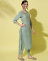 Traditional Function Wear Heavy Cotton Readymade Suit Pista Heavy Cotton Pant Straight Back View