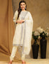 Traditional Party Wear Faux Georgette Pakistani Suit Yellow Faux Georgette Pant Pakistani Suit Front View