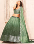 Designer Wedding Wear Heavy Lehenga Choli Collection Multi Faux Georgette Lehenga Choli Close-up View