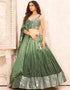 Designer Wedding Wear Heavy Lehenga Choli Collection Multi Faux Georgette Lehenga Choli Front View