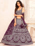 Designer Wedding Wear Heavy Lehenga Choli Collection Multi Soft Net Lehenga Choli Close-up View
