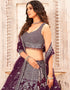 Designer Wedding Wear Heavy Lehenga Choli Collection Multi Soft Net Lehenga Choli Back View