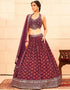 Designer Wedding Wear Heavy Lehenga Choli Collection Multi Faux Georgette Lehenga Choli Close-up View