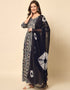 Traditional Function Wear Viscose Rayon Readymade Suit Multi Viscose Rayon Pant Anarkali Close-up View