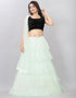 Designer Wedding Wear Heavy Lehenga Choli Collection Black Velvet Lehenga Choli Back View