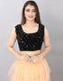 Designer Wedding Wear Heavy Lehenga Choli Collection Black Velvet Lehenga Choli Front View