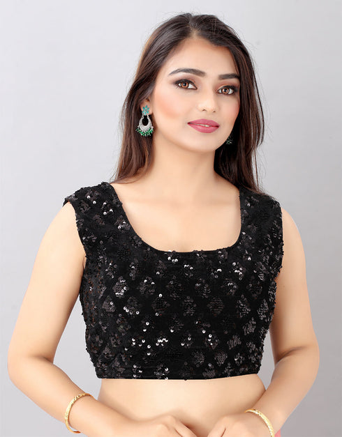 Designer Wedding Wear Heavy Lehenga Choli Collection Black Velvet Lehenga Choli Front View