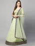 Designer Wedding Wear Heavy Georgette Lehenga Choli Collection Green Georgette Lehenga Choli Front View