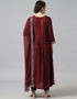 Traditional Function Wear Heavy Rayon Readymade Salwar Suit Collection Maroon Rayon Pant Straight Side View