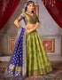 Traditional Function Wear Heavy Jacquard Silk Lehenga Choli Collection Multi Fancy Jaquard Silk Lehenga Choli Front View