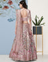 Traditional Function Wear Heavy Jacquard Silk Lehenga Choli Collection Pink Japan Satin Silk Lehenga Choli Front View