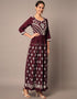 Traditional Function Wear Heavy Rayon Readymade Suit Collection Maroon Rayon Pant Straight Back View