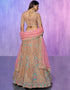 Designer Wedding Wear Heavy Lehenga Choli Collection Mauve Georgette Lehenga Choli Front View