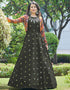 Traditional Function Wear Gown Collection Olive Cotton Gown Front View