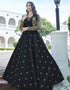 Traditional Function Wear Gown Collection Black Cotton Gown Front View