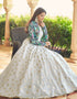 Traditional Function Wear Gown Collection White Cotton Gown Back View