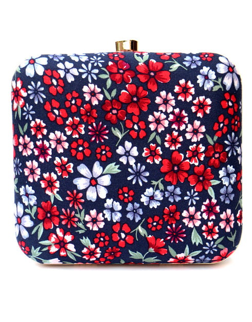 Black Designer Printed Heavy Clutches-Accessories