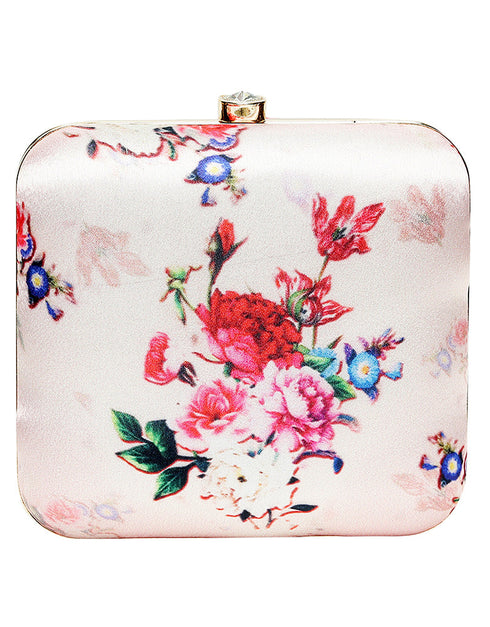 Black Designer Embroidery Heavy Clutches-Accessories