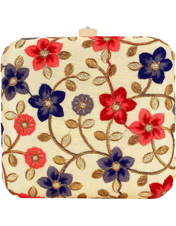 Multi Designer Embroidery Heavy Clutches-Accessories