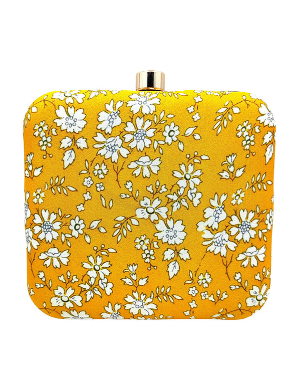 Purple Designer Printed Heavy Clutches-Accessories