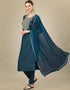 Traditional Function Wear Silk Blend Readymade Suit Collection Morpich Silk Blend Pant Straight Close-up View
