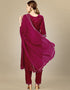 Traditional Function Wear Silk Blend Readymade Suit Collection Rani Silk Blend Pant Straight Back View