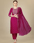 Traditional Function Wear Silk Blend Readymade Suit Collection Rani Silk Blend Pant Straight Front View